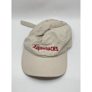 ADIONDACKS Unisex Beige-Red Embroidered High Falls Hat SZ OS